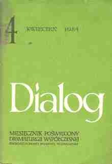 Dialog, nr 4 / kwiecień 1984 - Michael Cook, Alicja Basta, Alfred Faradż, Redakcja miesięcznika Dialog