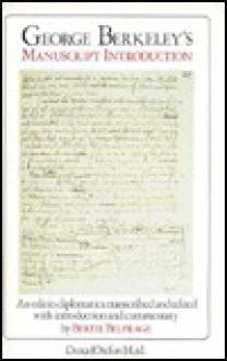 George Berkeley's Manuscript Introduction - George Berkeley, Bertil Belfrage