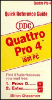 Quick Reference Guide: Quattro Pro 4 - DDC Publishing