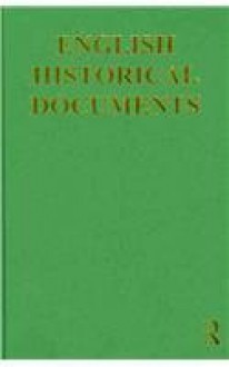 English Historical Documents 1558 1603 - F. Price Douglas, Ian W. Archer, F. Douglas Price