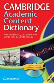 Cambridge Academic Content Dictionary [With CDROM] - Cambridge University Press