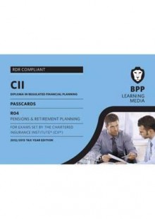 CII Diploma in Regulated Financial Planning - Pensions & Retirement Planning: Passcards - BPP Learning Media