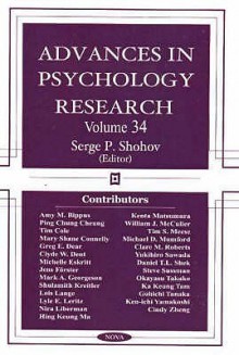 Advances In Psychology Research, Volume 34 - Serge P. Shohov, Tim Cole, Ping Chung Cheung