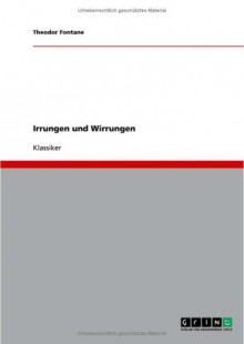 Irrungen Und Wirrungen - Theodor Fontane