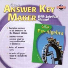 Pre-Algebra Answer Key Maker with Solutions Manual - Glencoe