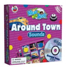 Hear & Go Seek Around Town Sounds - School Specialty Publishing, Frank Schaffer Publications