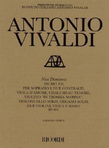 Nisi Dominus Rv803: Critical Edition Score - Antonio Lucio Vivaldi, Michael Talbot, Hal Leonard Publishing Corporation