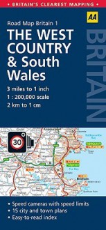 The West Country and South Wales Map - A.A. Publishing, A.A. Publishing