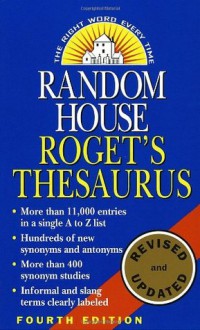 Random House Roget's Thesaurus - Ballantine, Random House