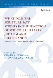 'What Does the Scripture Say?' Studies in the Function of Scripture in Early Judaism and Christianity: Volume 2: The Letters and Liturgical Traditions - Craig A. Evans, H. Daniel Zacharias