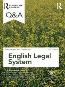 Q&A English Legal System 2013-2014 (Questions and Answers) - Gary Slapper, David Kelly