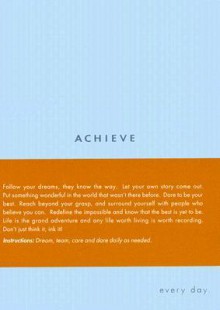 Achieve: Every Day (Every Day Journals) - Kobi Yamada