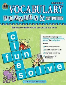 Vocabulary Puzzles & Activities, Grade 4 - Teacher Created Resources, Nancy Sibtain