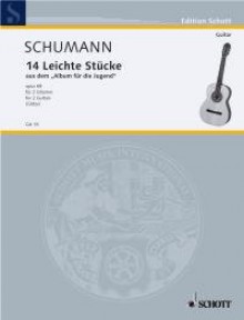 Ausgewählte Stücke: aus "Album für die Jugend". op. 68. 2 Gitarren. (Edition Schott) - Walter Wilhelm Goetze, Robert Schumann