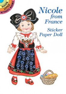 Nicole from France Sticker Paper Doll - Yuko Green