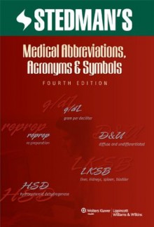 Stedman's Medical Abbreviations, Acronyms and Symbols, Fourth Edition on CD-ROM - Lippincott Williams & Wilkins, Stedman's