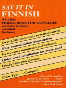 Say It in Finnish (Dover Language Guides Say It Series) - Dover