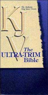 Ultra Trim Bible: King James Version (KJV), black bonded with snap closure, words of Christ in red - World Bible Publishing