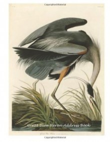 Great Blue Heron Address Book: Large Print - NOT A BOOK