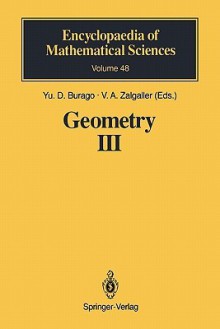 Geometry III: Theory of Surfaces - Yu.D. Burago, V.A. Zalgaller