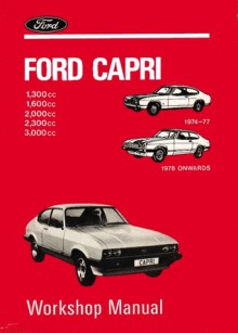 Ford Capri 1.3, 1.6, 2.0, 2.3, & 3.0 WSM - Brooklands Books Ltd