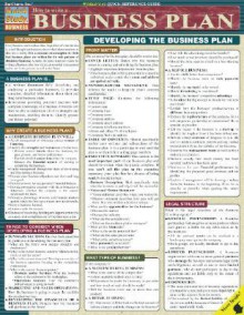 Chart: How to Write a Business Plan Laminated Reference Guide (Quickstudy: Business) - NOT A BOOK