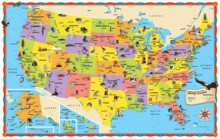 Rand McNally Kids Illustrated US Wall Map - Rand McNally