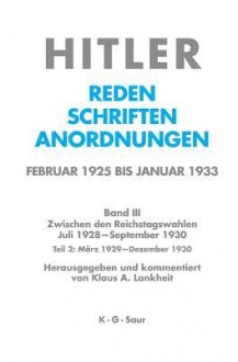 Marz 1929 - Dezember 1929 - Klaus A. Lankheit