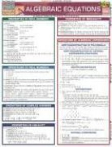 Algebraic Equations Laminate Reference Chart - Inc. BarCharts