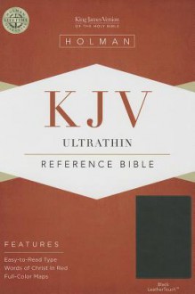 KJV Ultrathin Reference Bible, Black LeatherTouch - B&H Editorial Staff