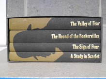 Sherlock Holmes. Complete Stories. Four volume Set in Slipcase....A Study in Scarlet/The Sign of Four/The Hound of the Baskervilles & The Valley of Fear. Illustrated By Francis Mosley. - Doyle. A. Conan