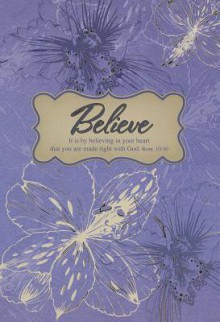 Believe (Purple) - Large Hc Journal - Christian Art Gifts