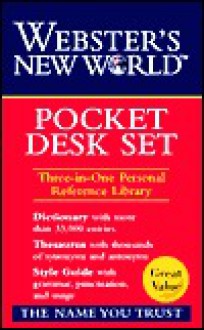 Webster's New World Pocket Desk Set: Dictionary, Thesaurus, Style Guide - Webster's