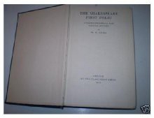 Shakespeare first folio: its bibliographical and textual history. - W.W. Greg