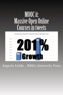 MOOC it: Massive Open Online Courses in Tweets: MOOCs grew 201% last year. Get up to speed on the latest MOOC developments per area; including: ... areas. (MOOC it: MOOCs in Tweets) (Volume 1) - Augusto Failde