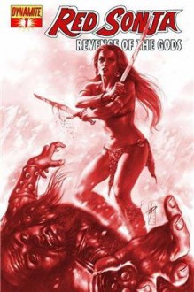 Red Sonja Revenge of the Gods #1 "Parrillo Blood Red Variant" - lieberman