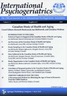 Canadian Study of Health and Aging - Kenneth Rockwood