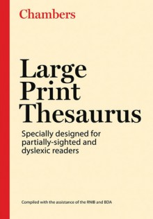 Chambers Large Print Thesaurus - Chambers