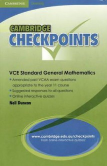 Cambridge Checkpoints Vce Standard General Maths - Neil Duncan