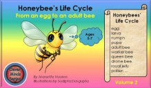 Honeybee's Life Cycle Volume 2, Children's books, honey bees life cycle, honey bee information, vocabulary, education, resources for children,: worksheets ... Teachers aligned to CCSS (Honey bee Series) - Jeanette Vuuren, Sudipta Dasgupta