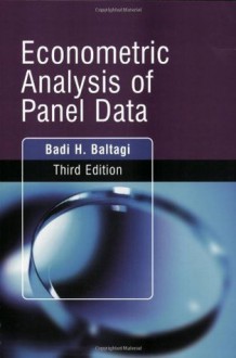 Econometric Analysis of Panel Data - Badi H. Baltagi