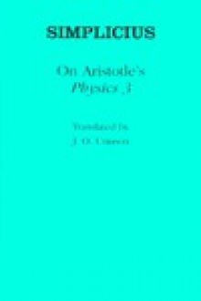 On Aristotle's "Physics 3": Simplicius - Simplicius