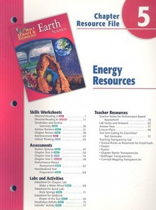 Holt Science & Technology Earth Science Chapter 5 Resource File: Energy Resources - Holt Rinehart