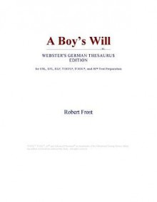 A Boys Will - Robert Frost