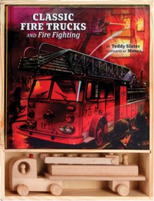 Classic Fire Trucks and Fire Fighting Gift Set - Teddy Slater, Mones