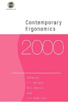 Contemporary Ergonomics 2000 - Paul McCabe, Margaret Hanson, P T McCabe