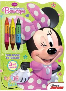 Minnie Mouse Bow-Tique: Shaped Fun Book to Color with Crayons - Dalmatian Press