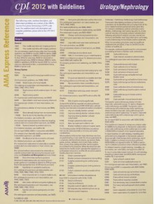 CPT 2012 Express Reference Coding Card Urology/Nephrology - American Medical Association