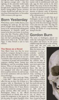 Born Yesterday - Gordon Burn