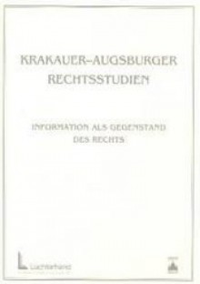 Krakauer Augsburger rechtsstudien - Jerzy Stelmach